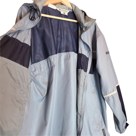 Columbia blue white long-sleeved zip-up women's jacket - Picture 13 of 15